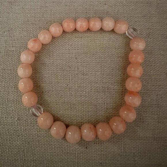 Set of 3 beaded stones with silver accent - set of 3 - Picture 4 of 8